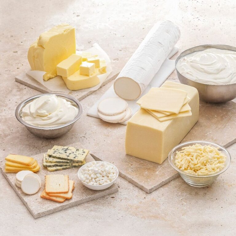 Photo de la catégories produits frais : fromages, beurres, crèmes